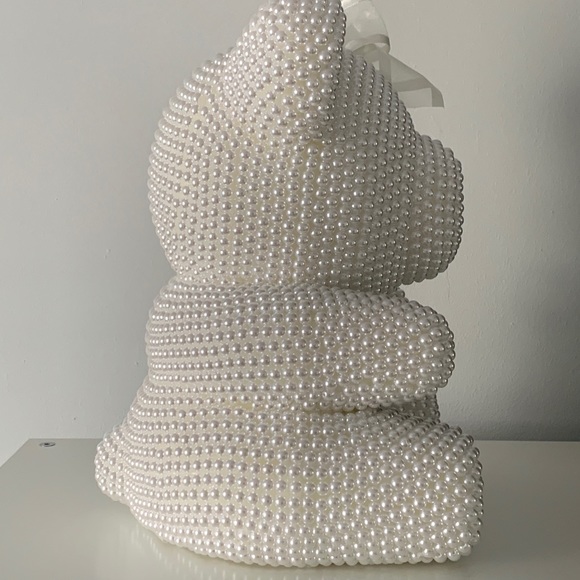 Luxury All Pearl Teddy - White - Picture 4 of 4